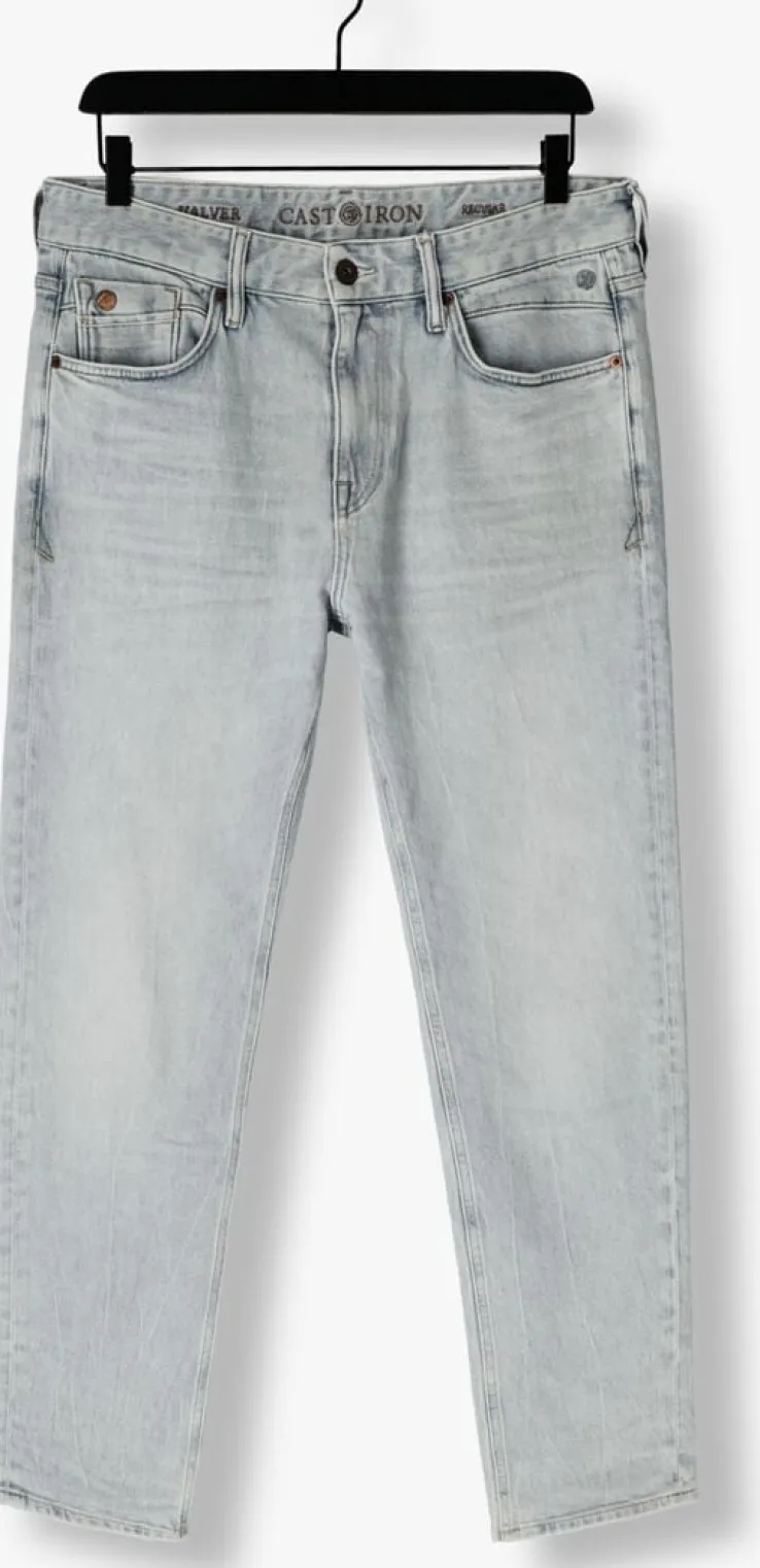 blauwe cast iron straight leg jeans valver regular urban outcast indigo