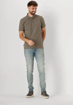 blauwe cast iron tapered jeans shiftback tapered desert sand finish