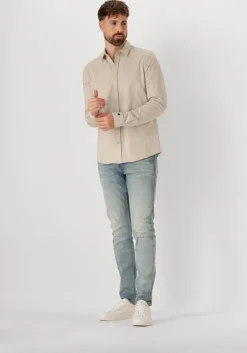 blauwe cast iron tapered jeans shiftback tapered desert sand finish