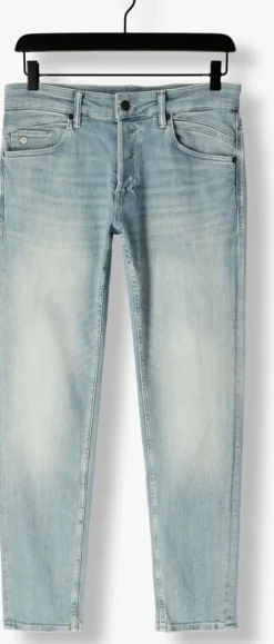 blauwe cast iron tapered jeans shiftback tapered faded green tone