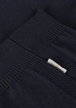 blauwe cast iron truien/vesten crewneck essential cotton stretch