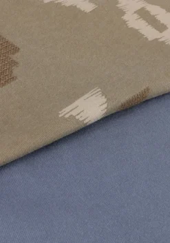 blauwe cast iron t-shirt short sleeve r-neck regular fit cotton