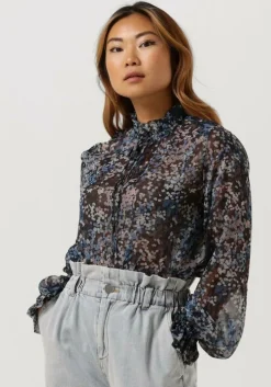 blauwe catwalk junkie blouses bl cloudy leaves