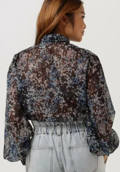 blauwe catwalk junkie blouses bl cloudy leaves