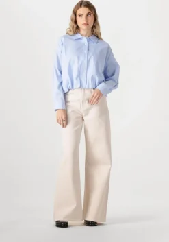 blauwe catwalk junkie blouses tuck in blouse