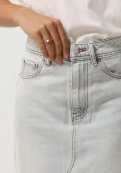 blauwe catwalk junkie maxirok maxi denim skirt