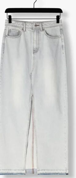 blauwe catwalk junkie maxirok maxi denim skirt