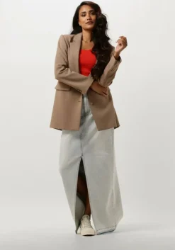 blauwe catwalk junkie maxirok maxi denim skirt