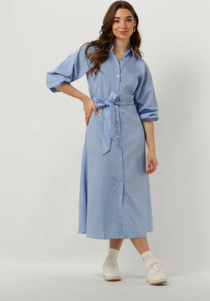 blauwe catwalk junkie midi jurk dr yasmin