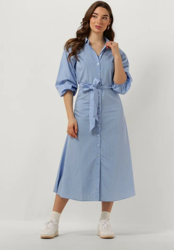 blauwe catwalk junkie midi jurk dr yasmin