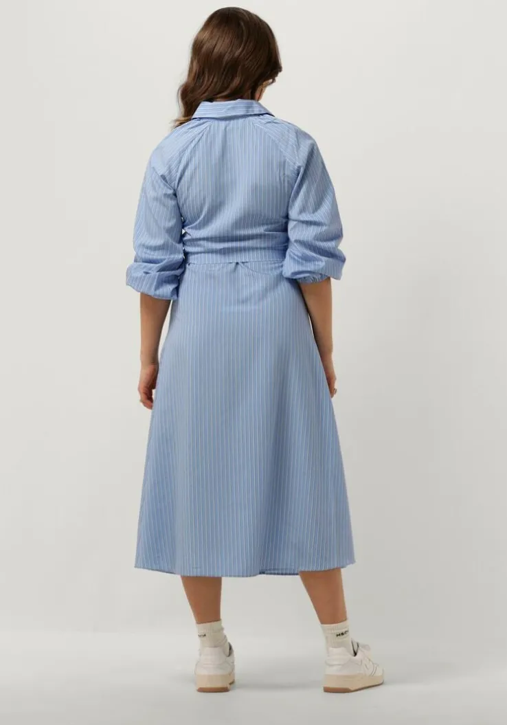 blauwe catwalk junkie midi jurk dr yasmin