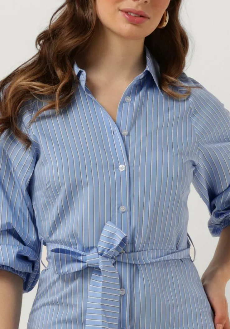 blauwe catwalk junkie midi jurk dr yasmin