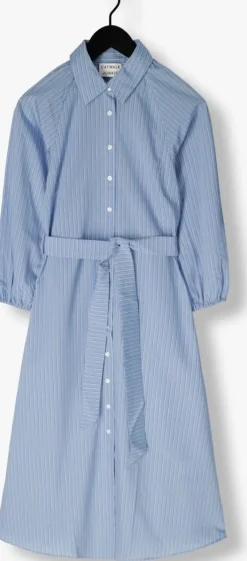 blauwe catwalk junkie midi jurk dr yasmin