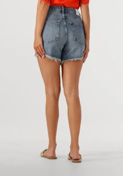 blauwe catwalk junkie shorts loose fit denim short
