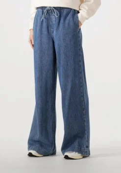 blauwe catwalk junkie wijde broek denim jogger