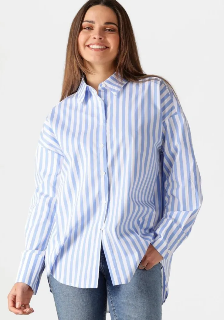 blauwe cc heart blouses cc heart harper stripe blouse