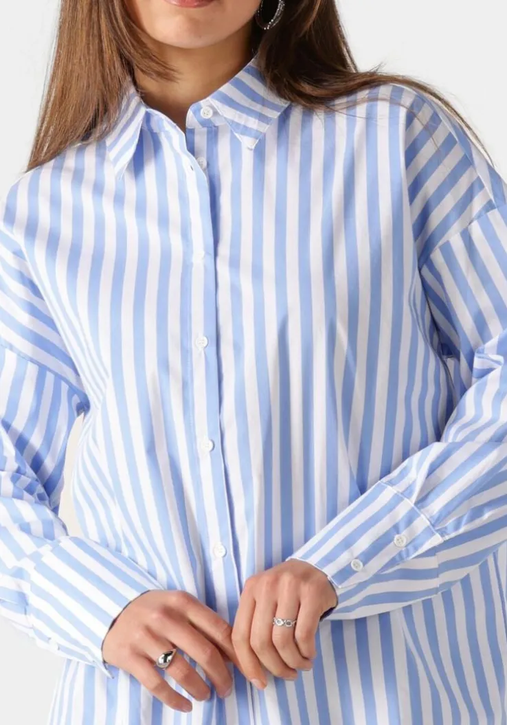 blauwe cc heart blouses cc heart harper stripe blouse