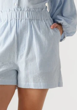 blauwe circle of trust korte broek gaby short stripe