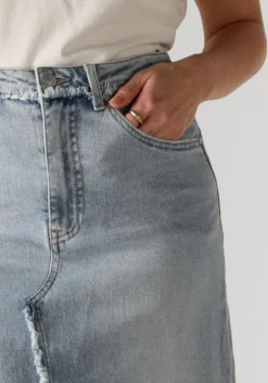 blauwe circle of trust maxirok kae skirt