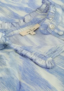 blauwe circle of trust midi jurk gwen dress