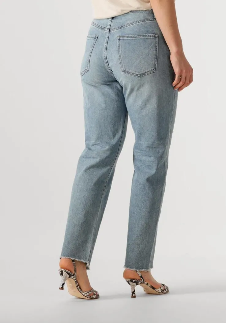 blauwe circle of trust mom jeans jaimy cropped dnm