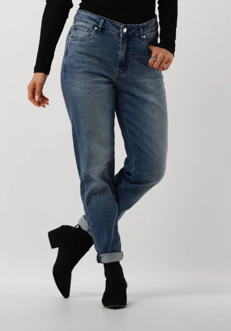 blauwe circle of trust mom jeans chloe dnm