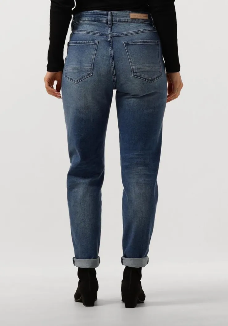 blauwe circle of trust mom jeans chloe dnm