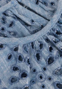 blauwe circle of trust top alinna blouse