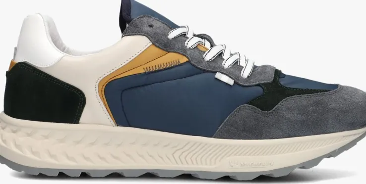 blauwe clay lage sneakers 13655