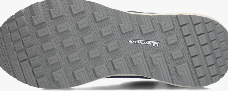 blauwe clay lage sneakers 13655