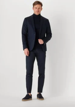 blauwe clay lage sneakers cl124h521