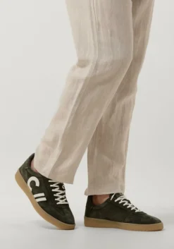 blauwe clay lage sneakers cl124h251