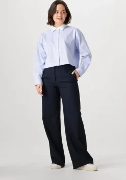 blauwe co'couture blouses gia crop shirt