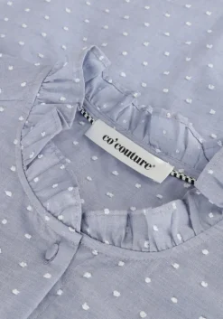 blauwe co'couture blouses emily dot blouse