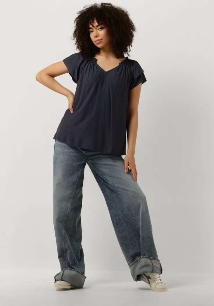 blauwe co'couture top sunrise top