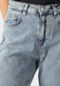 blauwe colourful rebel straight leg jeans gaias high rise wide leg denim pants