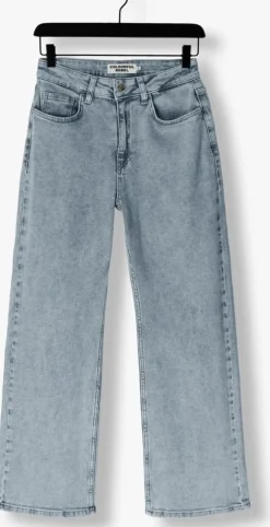 blauwe colourful rebel straight leg jeans gaias high rise wide leg denim pants