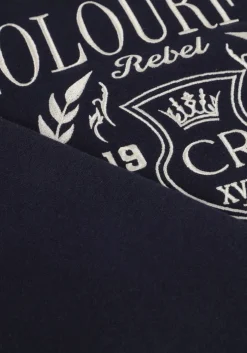 blauwe colourful rebel sweater college 1986 embro relaxed sweat