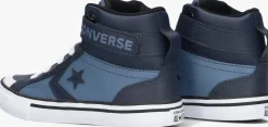 blauwe converse hoge sneakers pro blaze