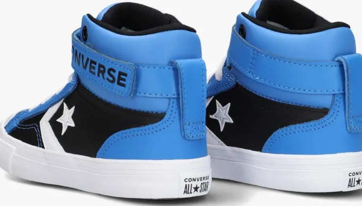 blauwe converse hoge sneaker pro blaze