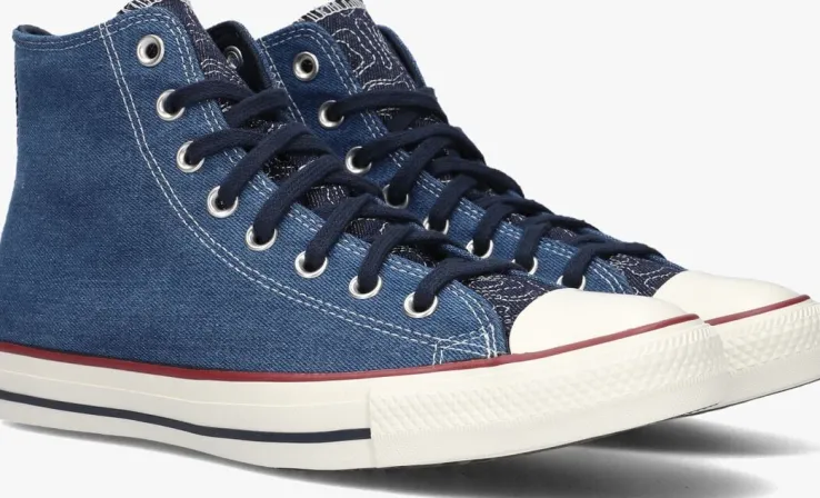 blauwe converse hoge sneakers chuck taylor all star hi