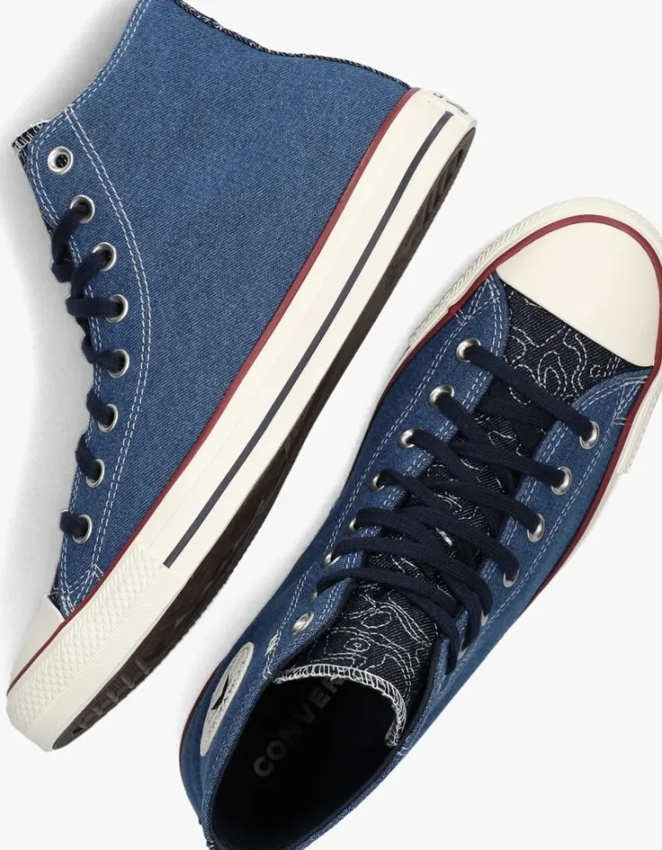 blauwe converse hoge sneakers chuck taylor all star hi