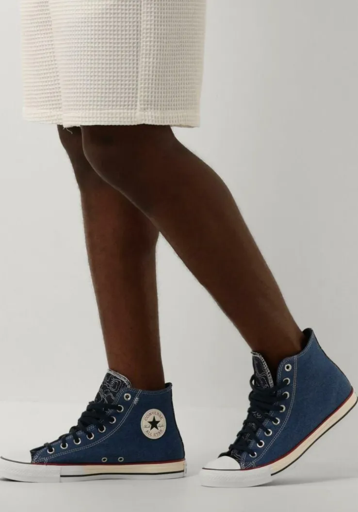 blauwe converse hoge sneakers chuck taylor all star hi