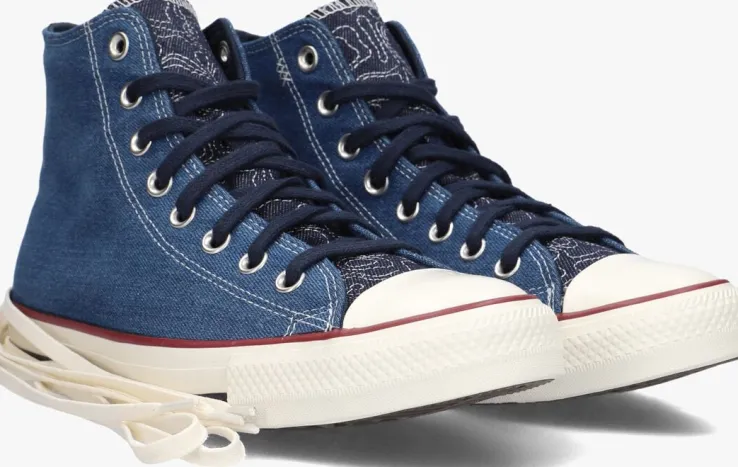 blauwe converse hoge sneakers chuck taylor all star hi