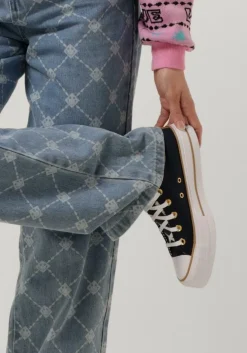 blauwe converse hoge sneakers chuck taylor all star lift platform