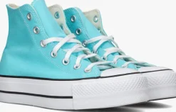 blauwe converse hoge sneakers chuck taylor all star lift