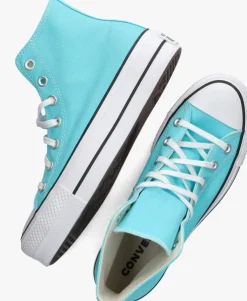 blauwe converse hoge sneakers chuck taylor all star lift
