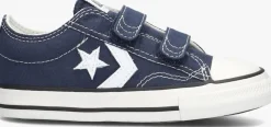 blauwe converse lage sneakers star player 76