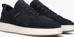 blauwe cycleur de luxe lage sneakers commuter