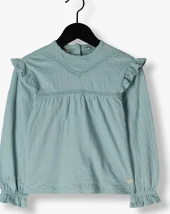 blauwe daily7 blouses t-shirt longsleeve fancy tape